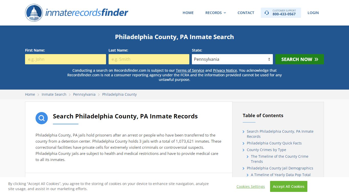 Philadelphia County, PA Inmate Lookup & Jail Records Online